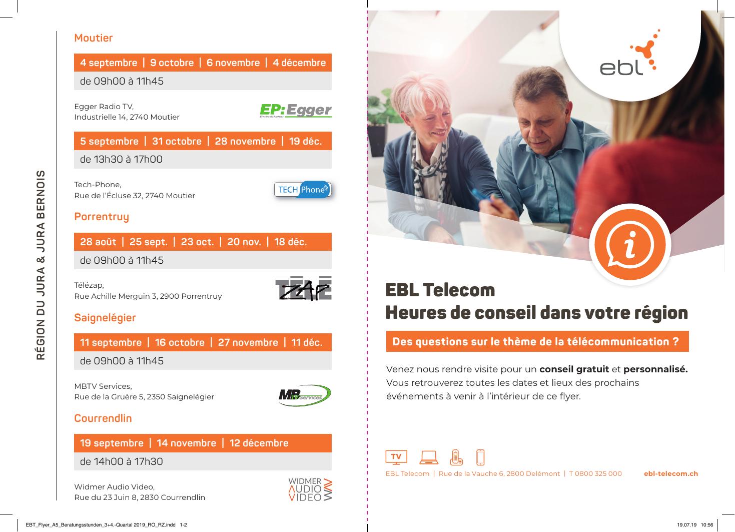 Heures de conseil — Q3 & Q4 2019